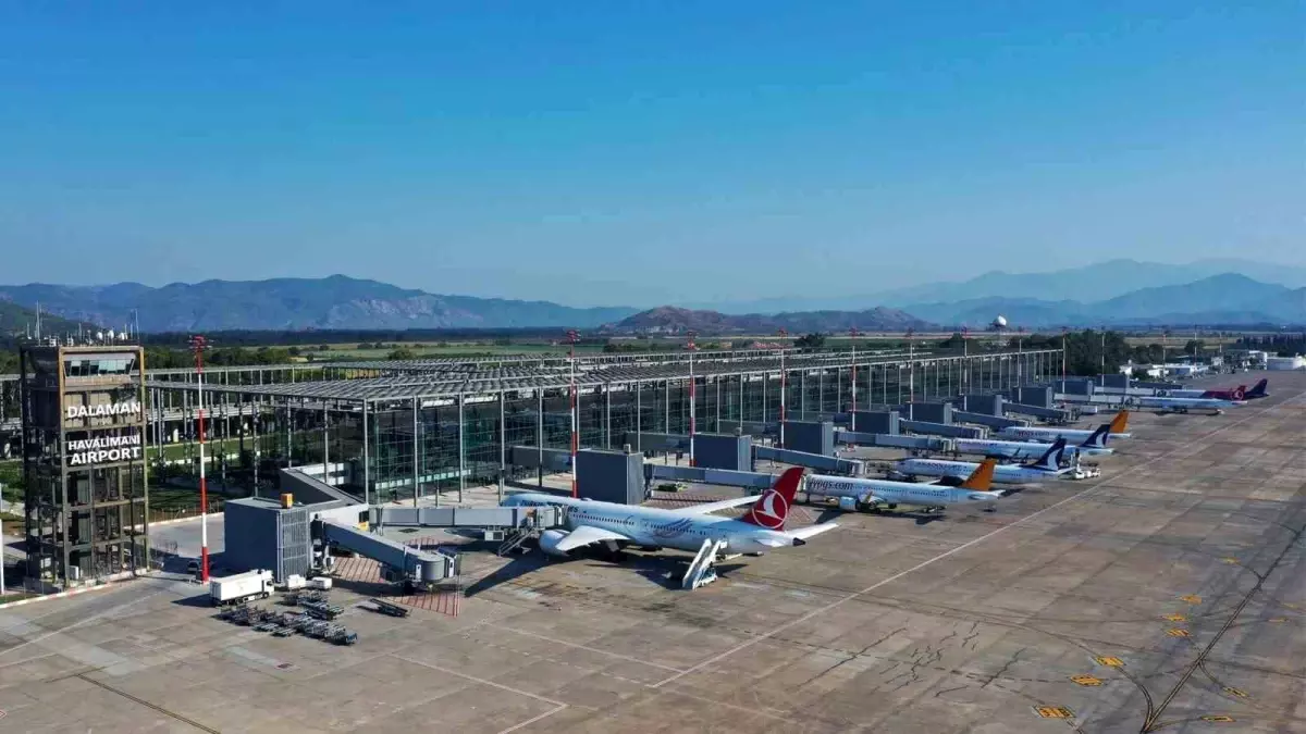 Dalaman Havalimanı’nda 7 Aylık Yolcu Sayısı 2,9 Milyon