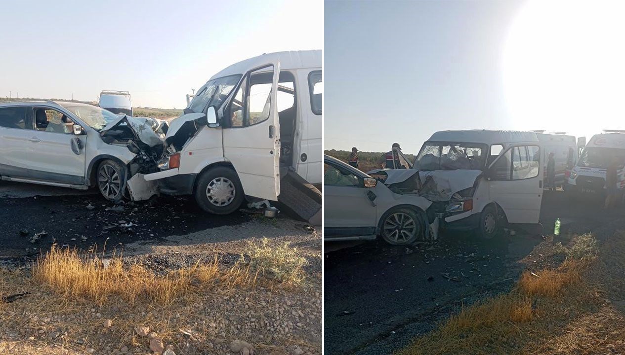 İşçi servisi kaza yaptı: 10 yaralı