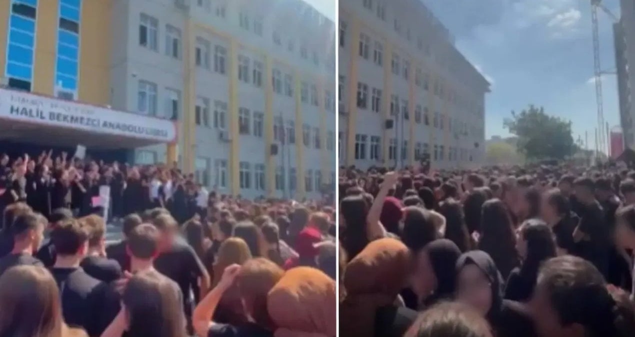 Tacizden açığa alınan öğretmen geri döndü: Öğrenciler isyan etti!