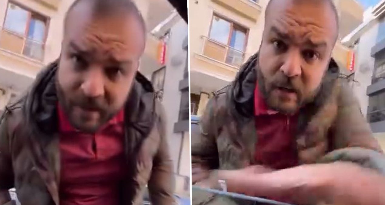 Avcılar’da ters yönden geldi, eşi ve bebeğinin yanında saldırdı