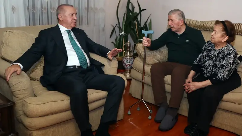 Cumhurbaşkanı Erdoğan’dan YİK üyesi Köksal Toptan’a ziyaret