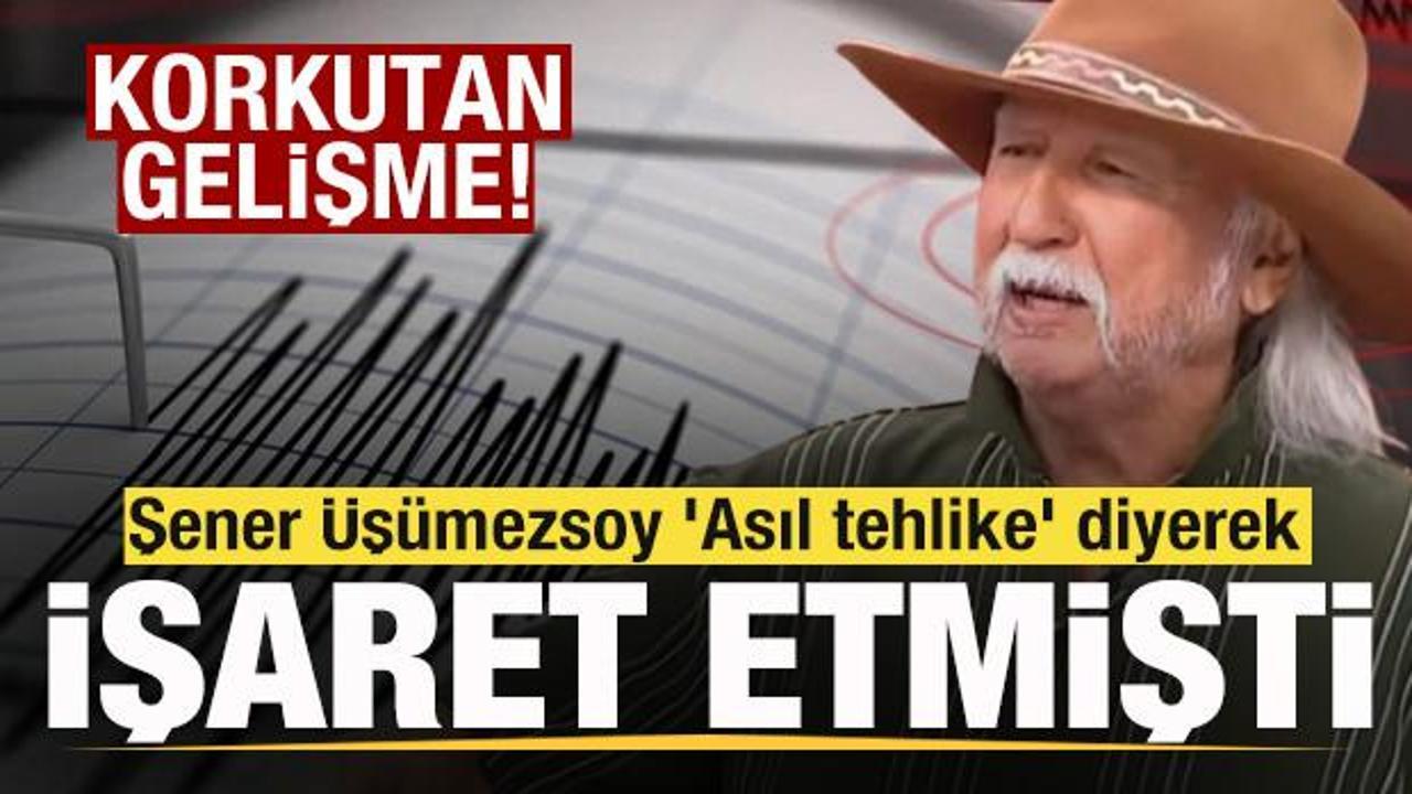 Deprem uzmanı Şener Üşümezsoy ‘Asıl tehlike’ diyerek işaret etmişti! Korkutan görüntü