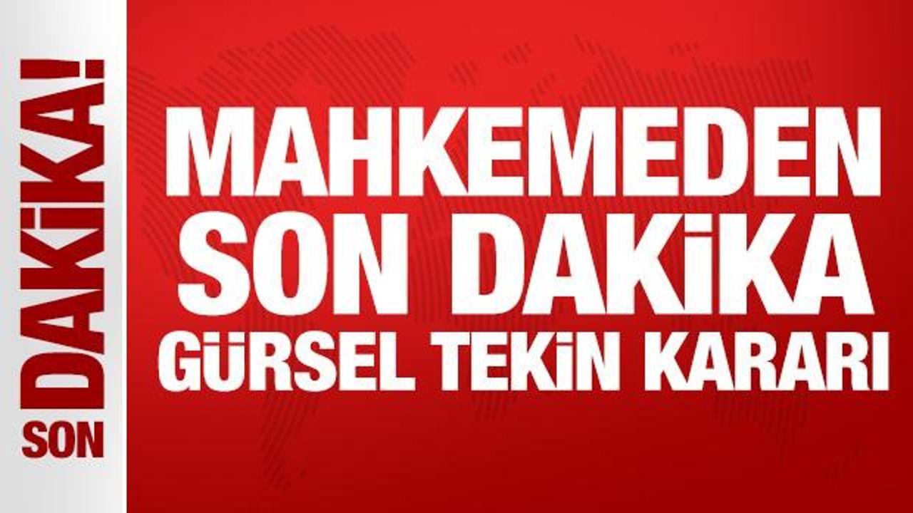 Son Dakika: CHP’nin itirazı reddedildi: Gürsel Tekin görevine devam edecek