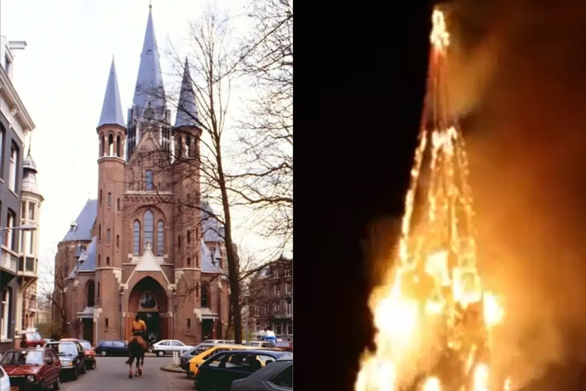Amsterdam’daki 150 yıllık kilise alevlere teslim oldu