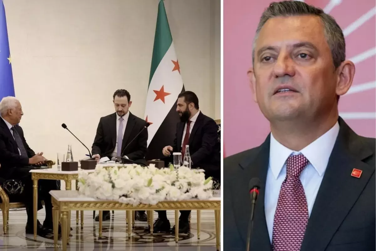 Özel’e 5 dakika bile ayırmadı, Şam’da Şara ile görüştü