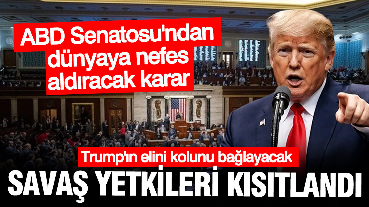 ABD Senatosu, Trump’ın Askeri Yetkilerini Kısıtladı: Cumhuriyetçiler Arasında Bölünme Yaşandı