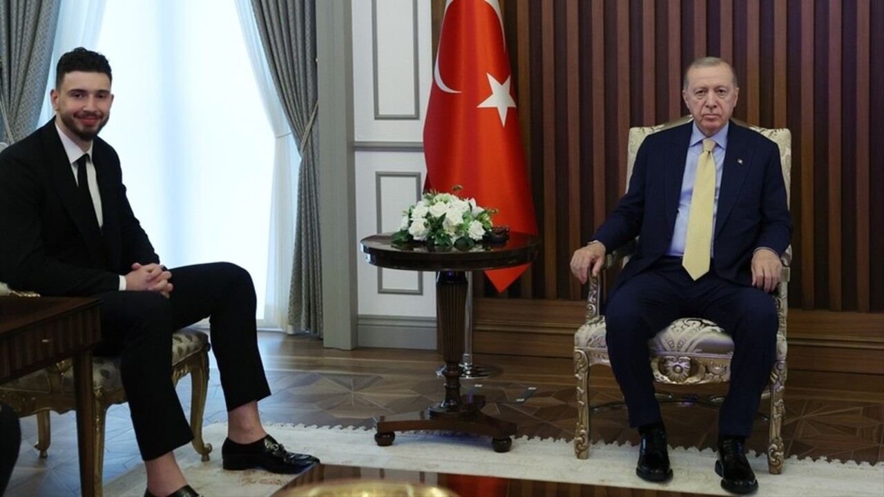 Cumhurbaşkanı Erdoğan, Alperen Şengün ile Bir Araya Geldi