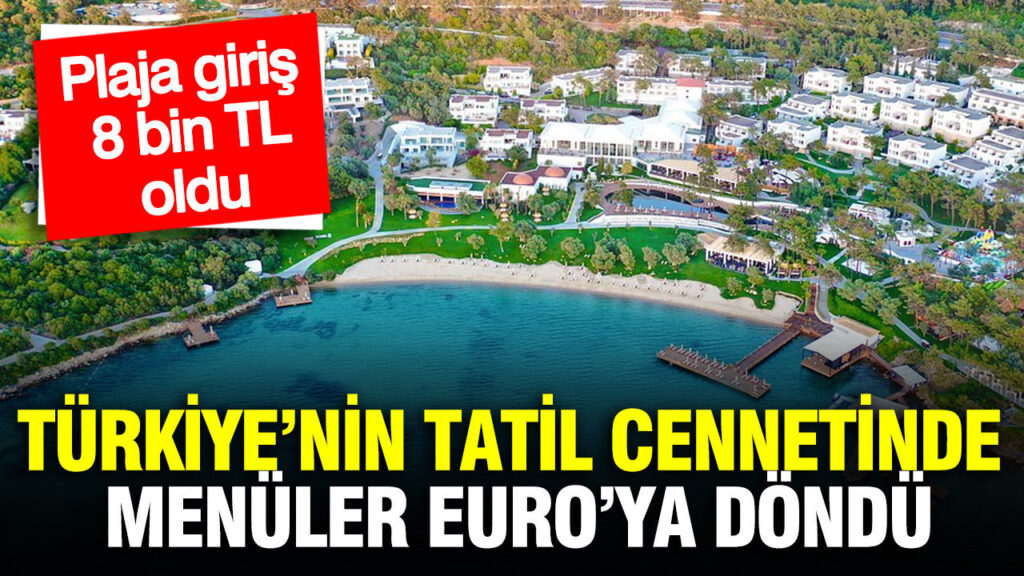 Bodrum’da Tatil Fiyatları Euro ile Belirlendi: Plaja Giriş 8 Bin TL
